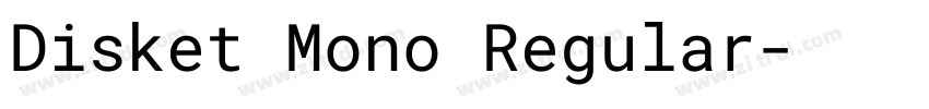 Disket Mono Regular字体转换